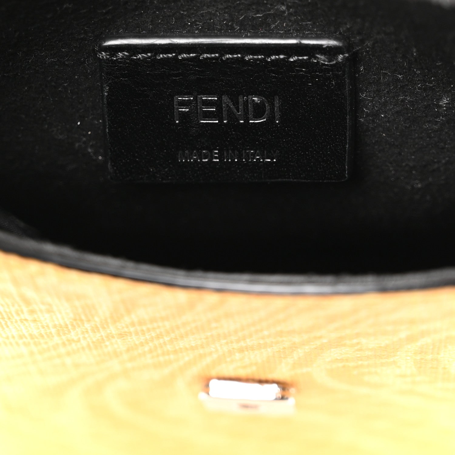 Fendi X SARAH COLEMAN Glazed Fabric Micro FF Vertigo Phone Holder Cyber Mimosa 5 of 10