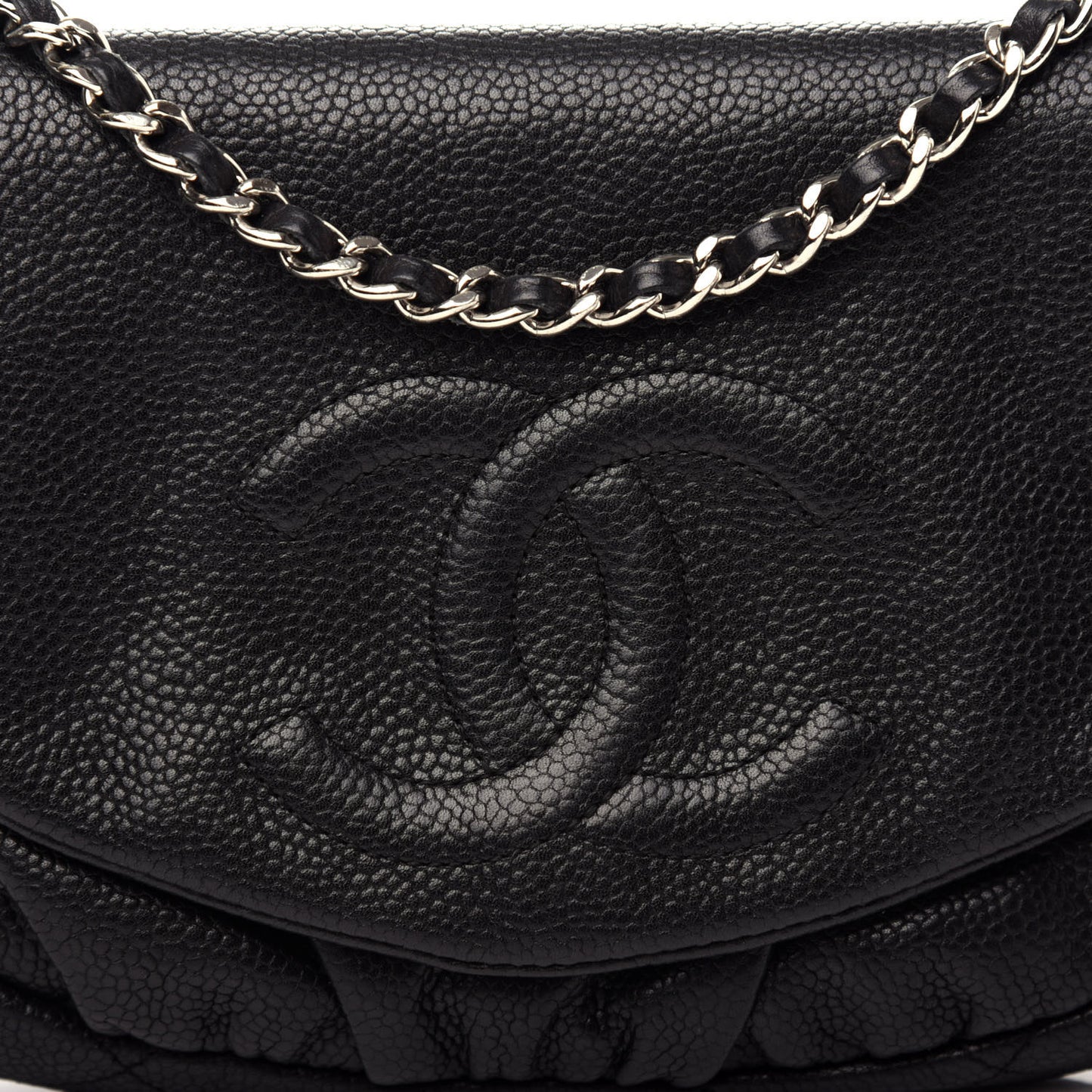 Caviar Half Moon Wallet On Chain WOC Black