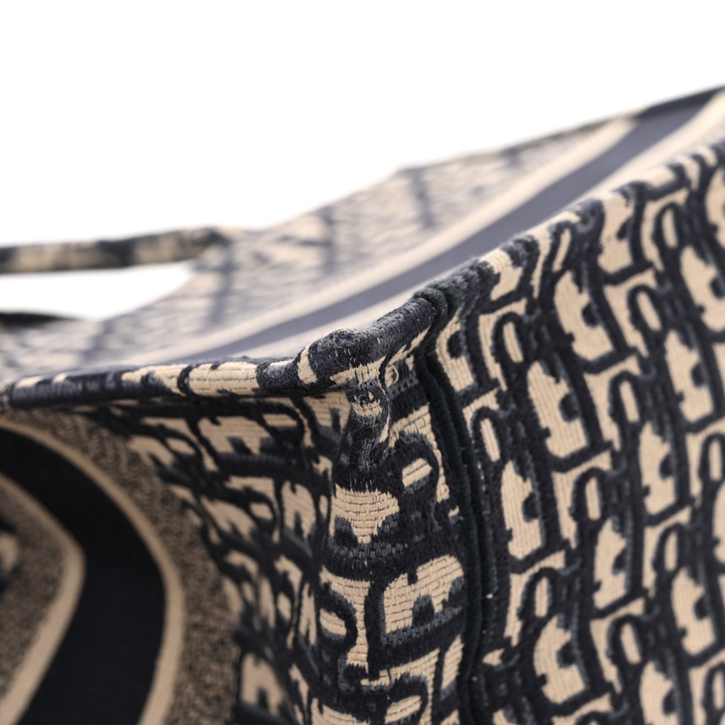 Oblique Medium Book Tote Blue Multicolor
