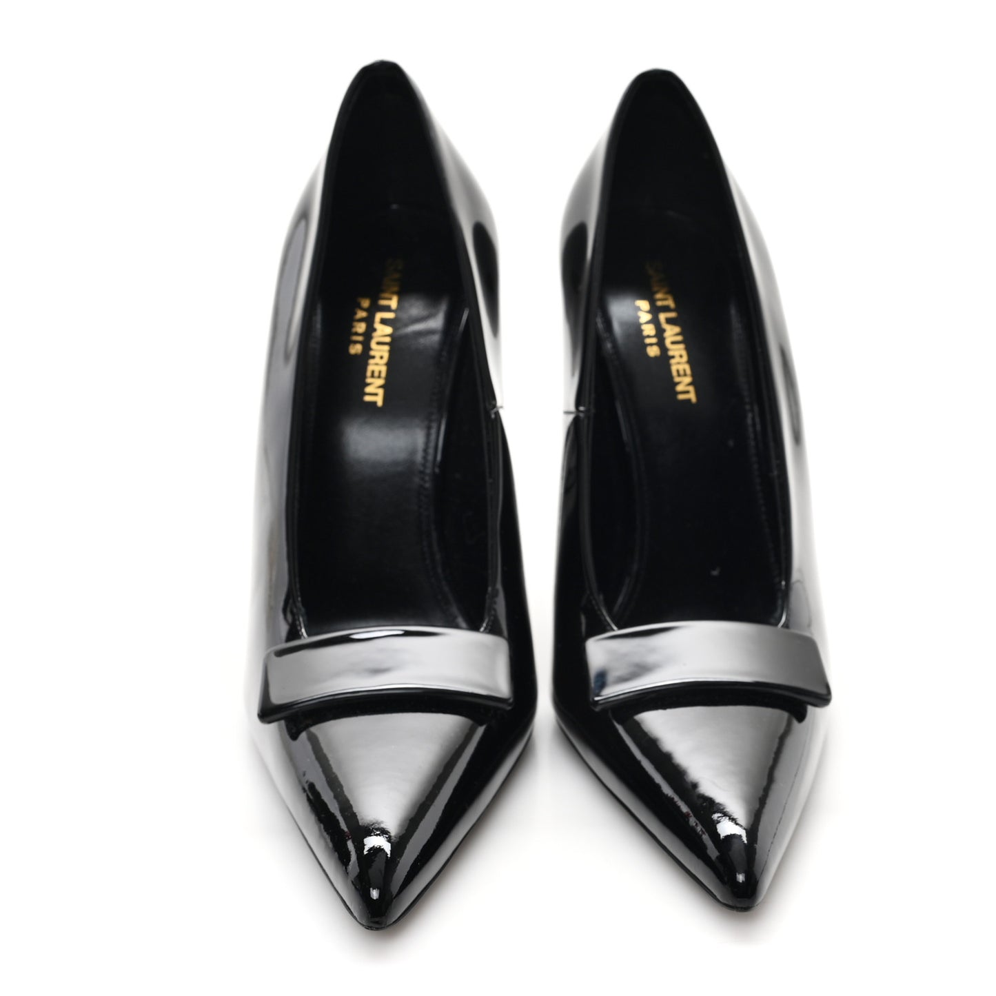 Patent Calfskin Kayla 110 Pumps 39 Black