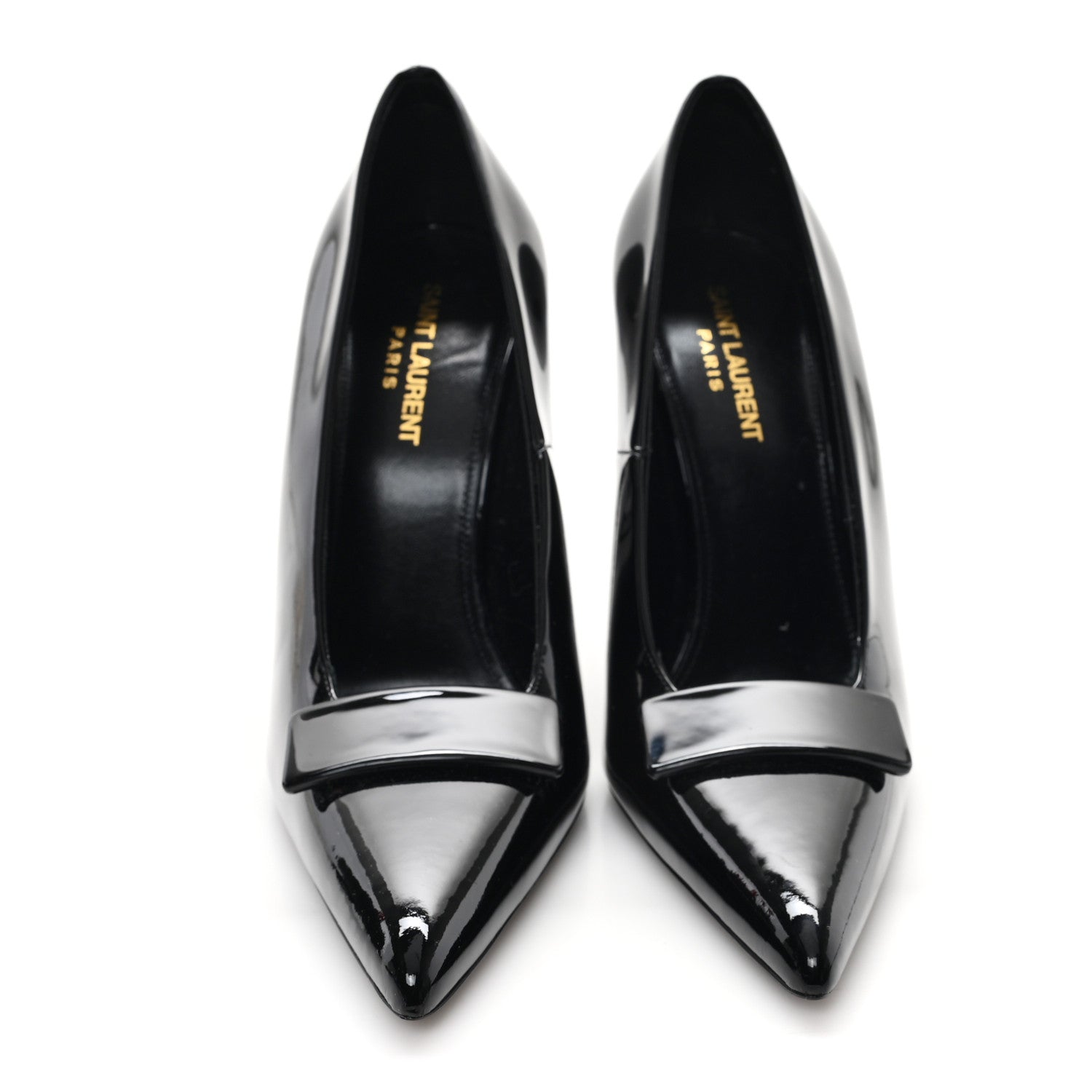 Saint Laurent Patent Calfskin Kayla 110 Pumps 39 Black 3 of 9