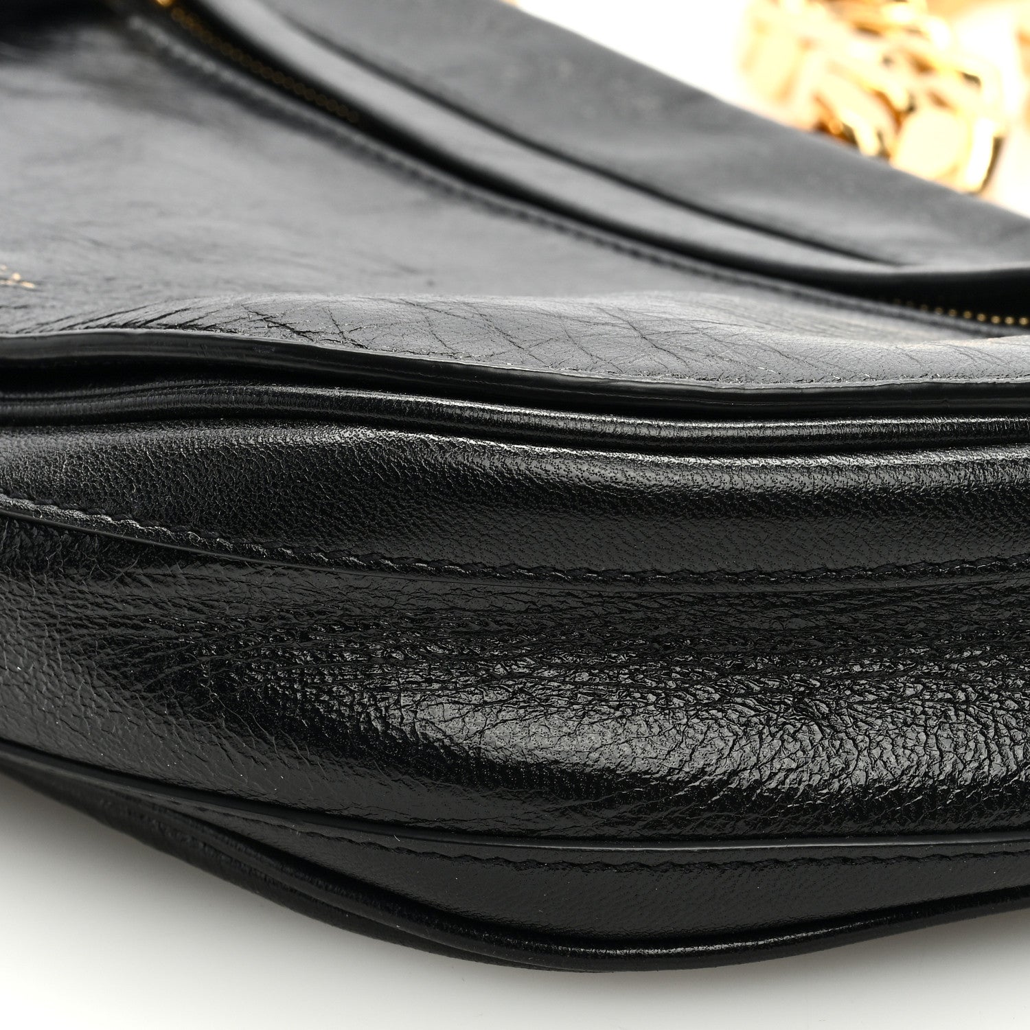 Burberry Lambskin Small Olympia Chain Shoulder Bag Black 9 of 11