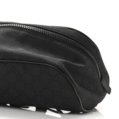 Gucci Nylon Monogram Fanny Pack Belt Bag Black 10 of 10