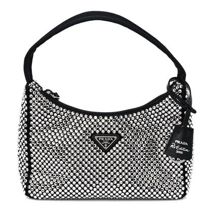 Prada Satin Crystal Mini Re-Edition 2000 Bag Cristal 1 of 10