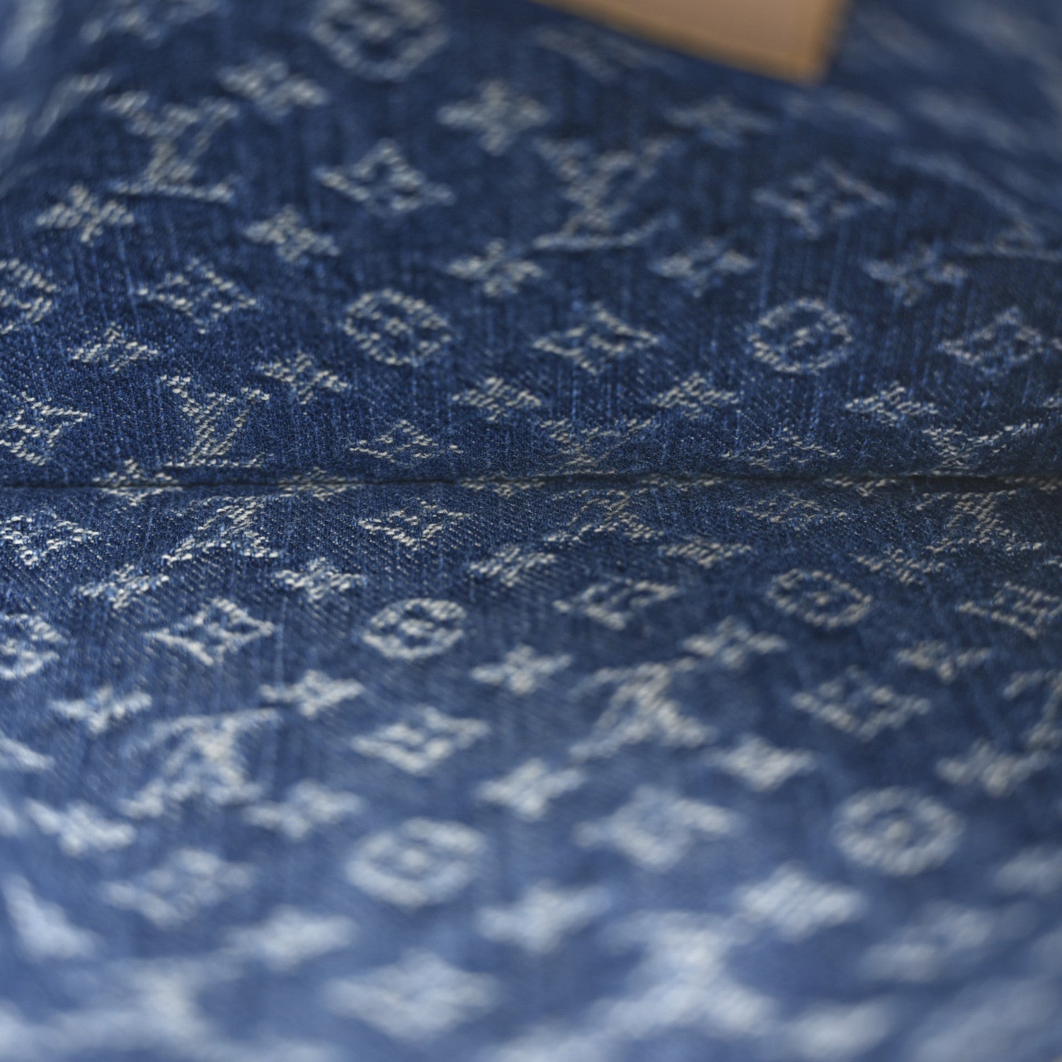 Louis Vuitton Denim Monogram Jacquard Neverfull MM GM Pochette Blue 5 of 6