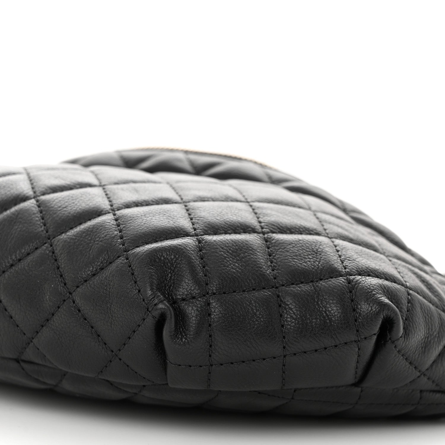 Chanel Calfskin Quilted Banane Waist Bag Fanny Pack Black 10 of 11