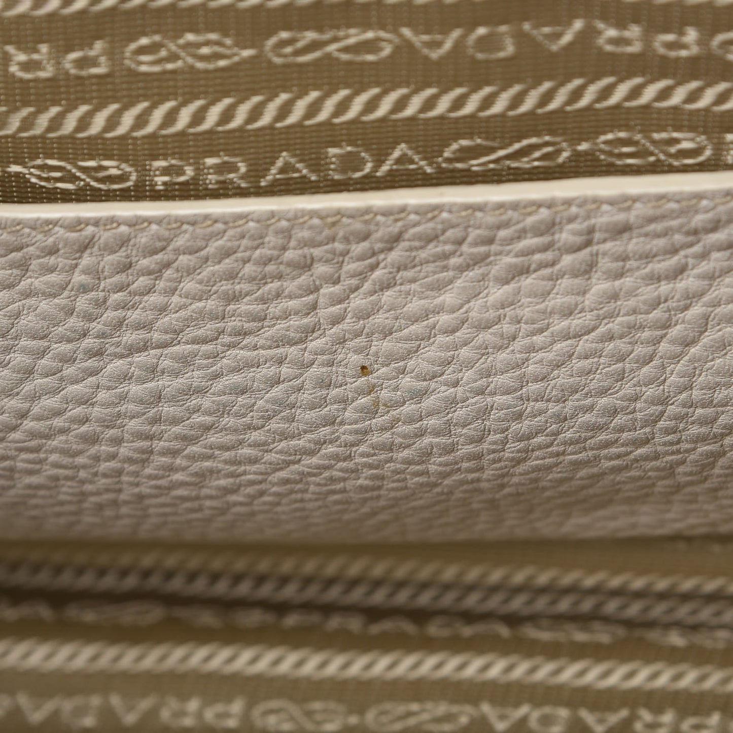 Vitello Daino Shopping Tote White