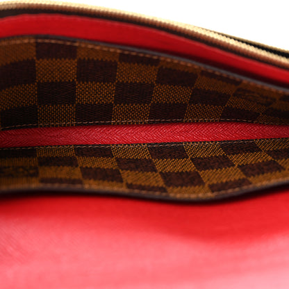 Louis Vuitton Damier Ebene Emilie Wallet Red 5 of 9