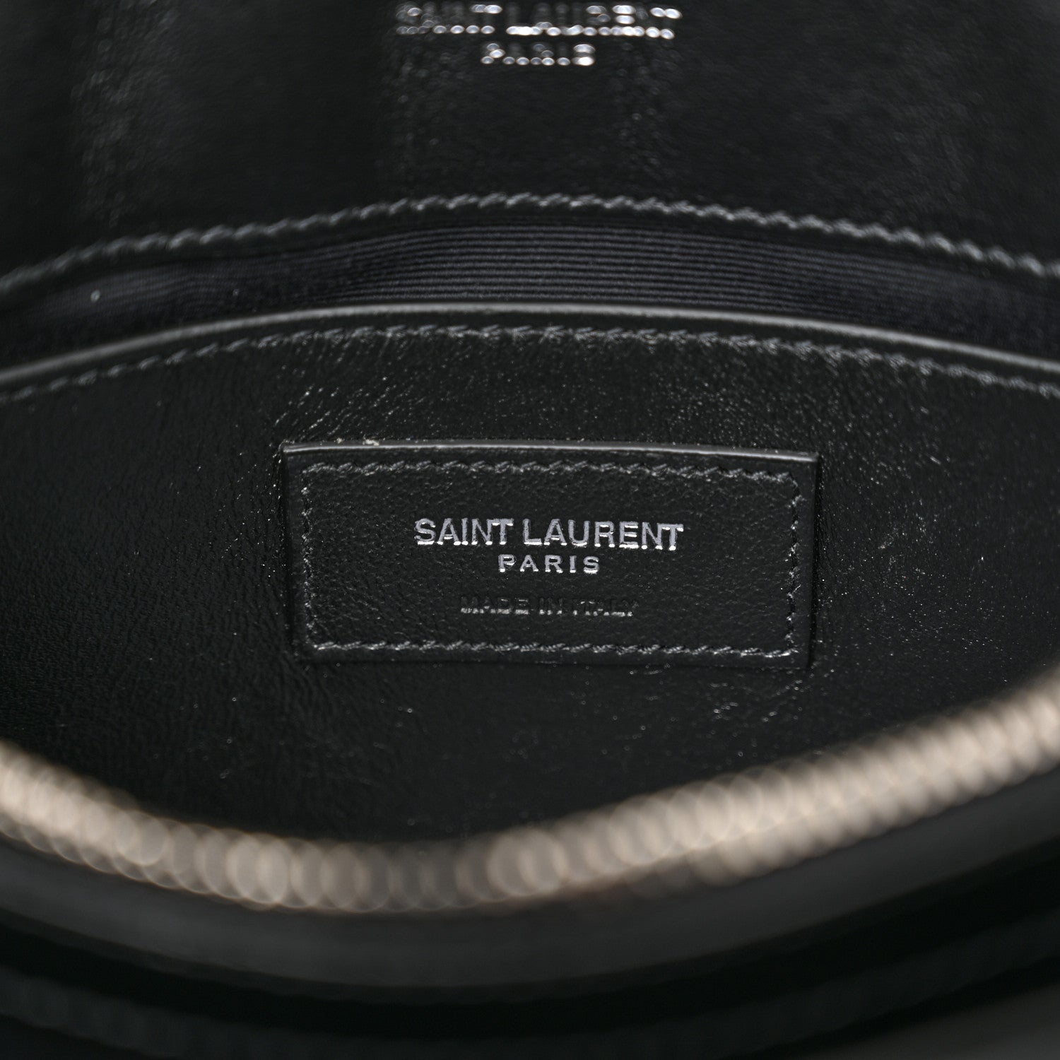 Saint Laurent Calfskin Y Quilted Monogram Small Loulou Chain Satchel Black 6 of 10
