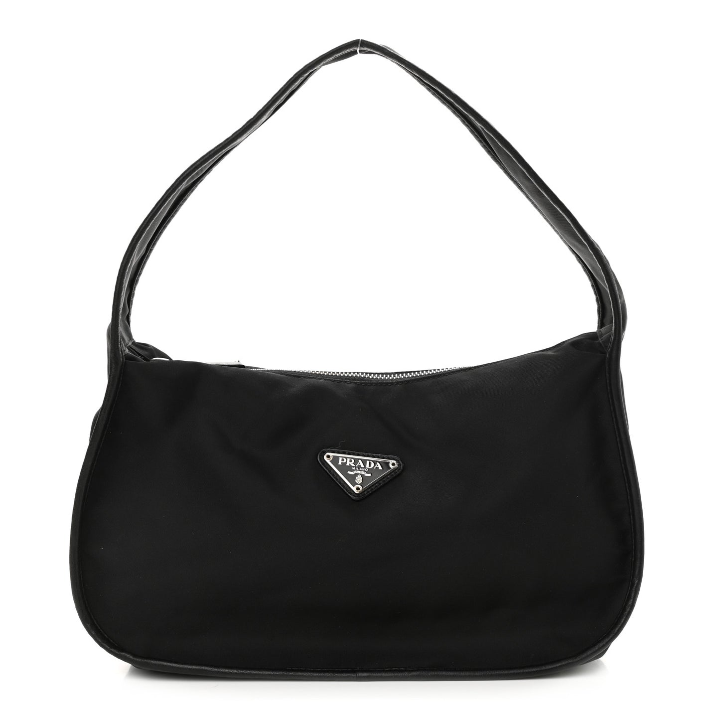 Tessuto Nylon Saffiano Hobo Black