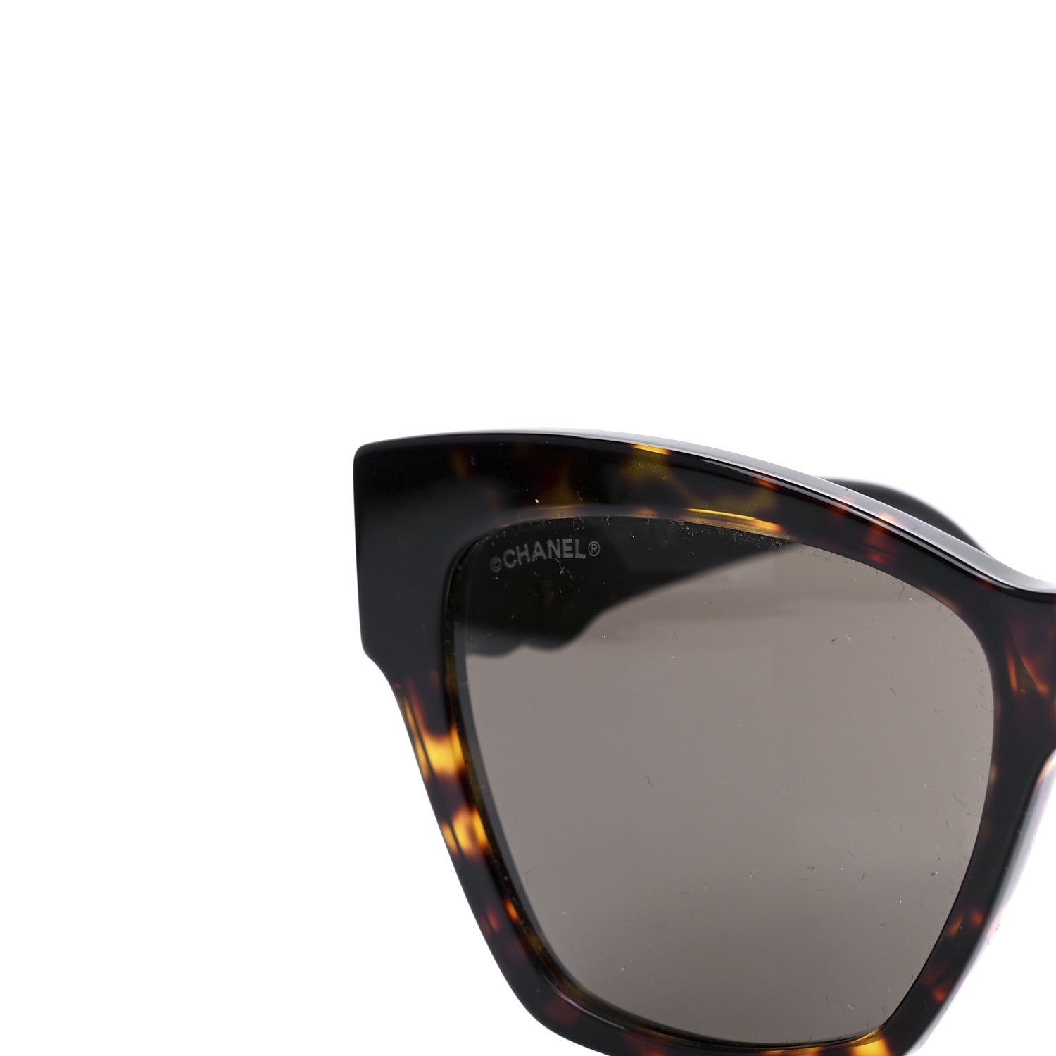 Chanel Acetate Square Cat Eye CC Sunglasses 5456 Tortoise 7 of 8