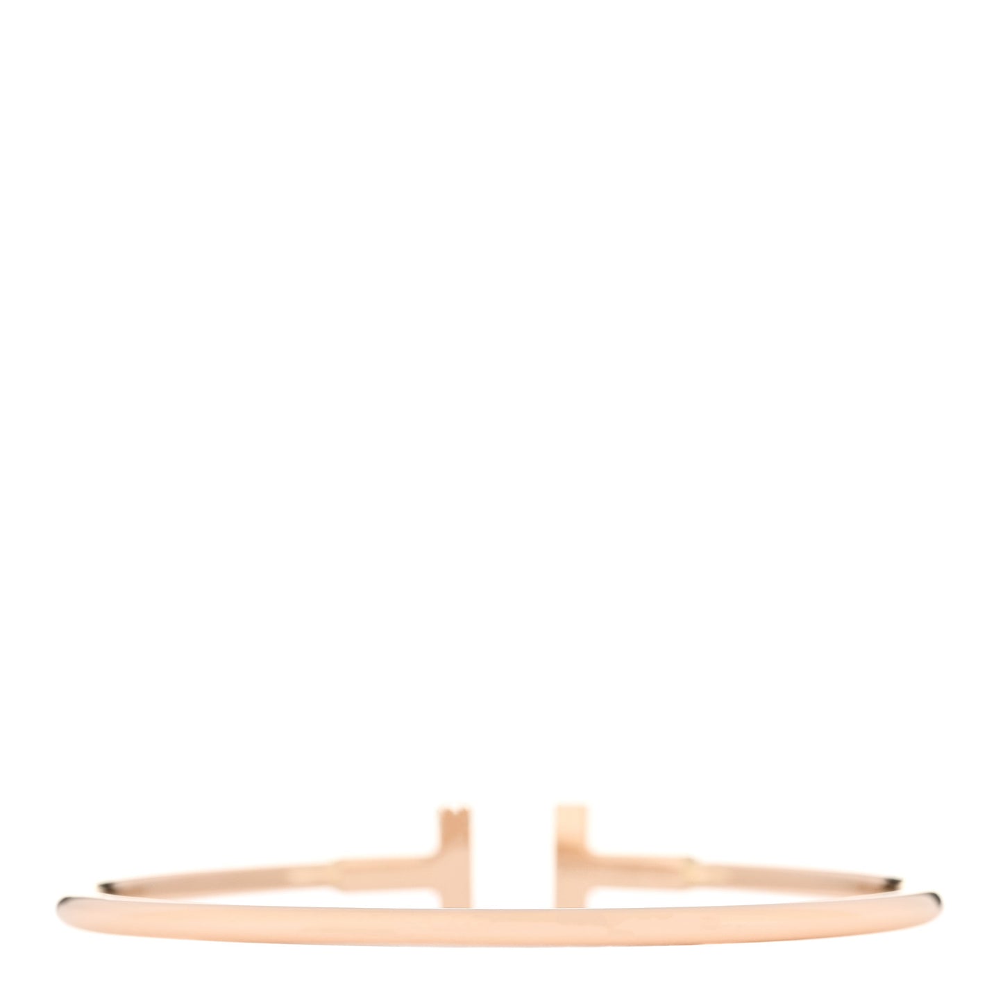 18K Rose Gold T Wire Bracelet