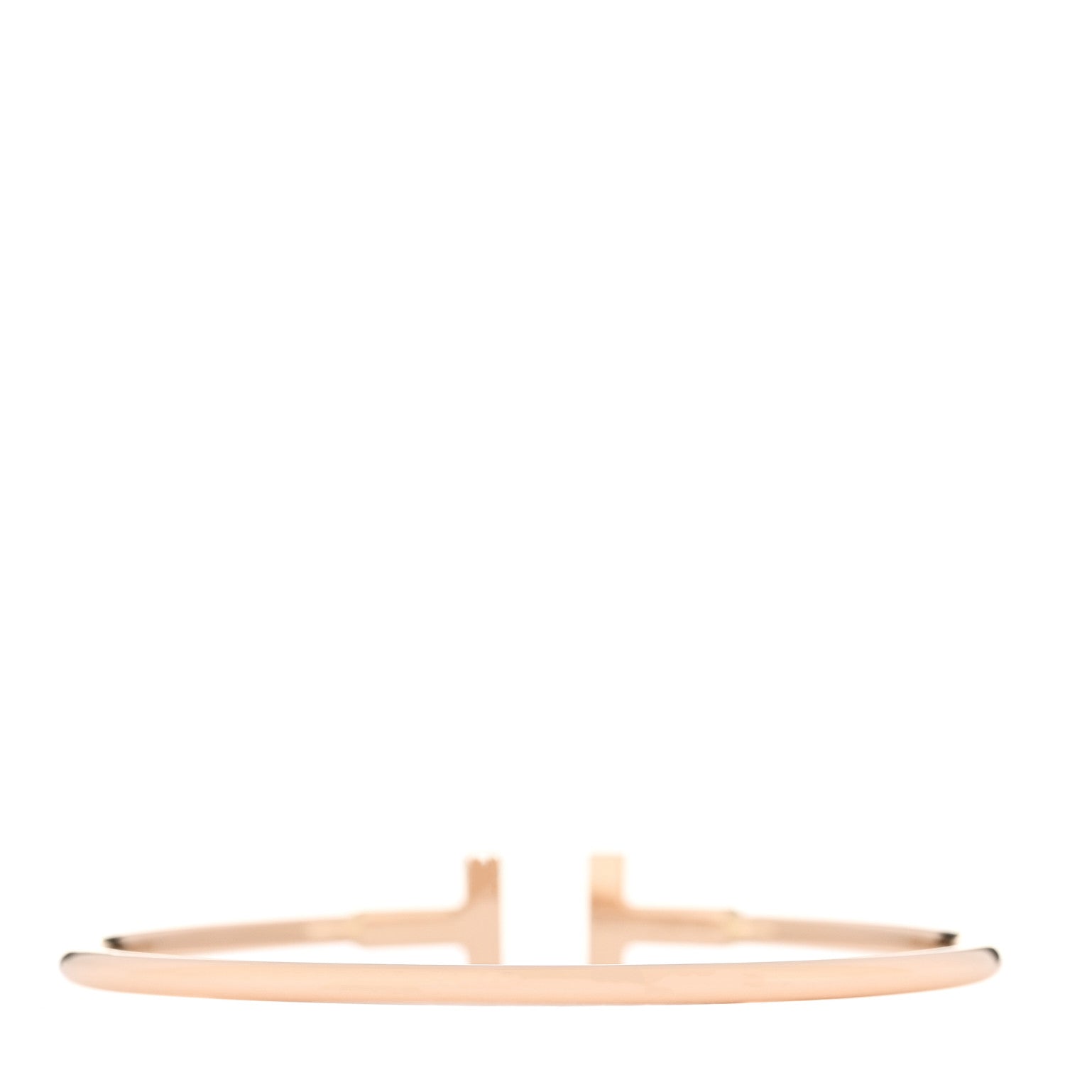 Tiffany 18K Rose Gold T Wire Bracelet 3 of 4