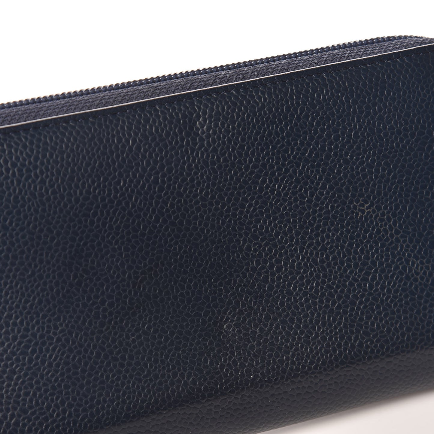 Caviar Large CC Timeless Zip Around Wallet Blue