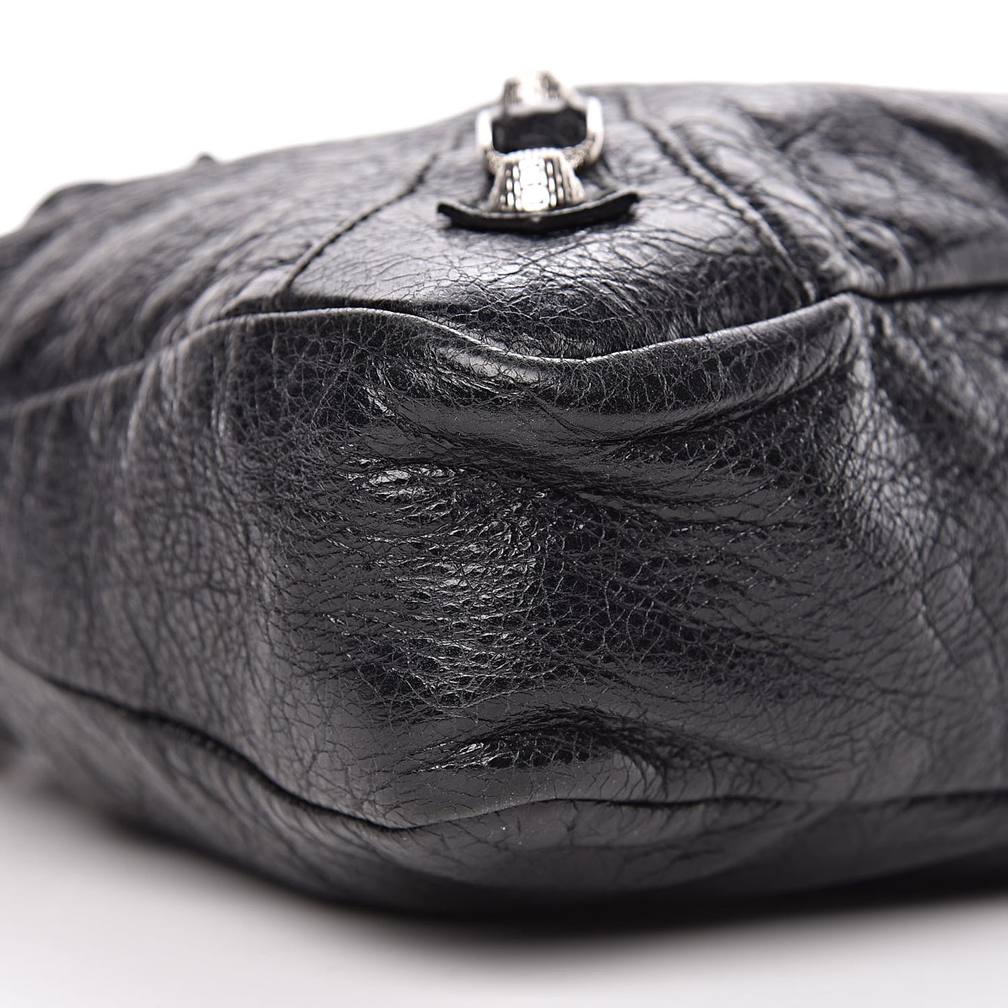 Agneau Giant 12 Silver Hardware Town Black