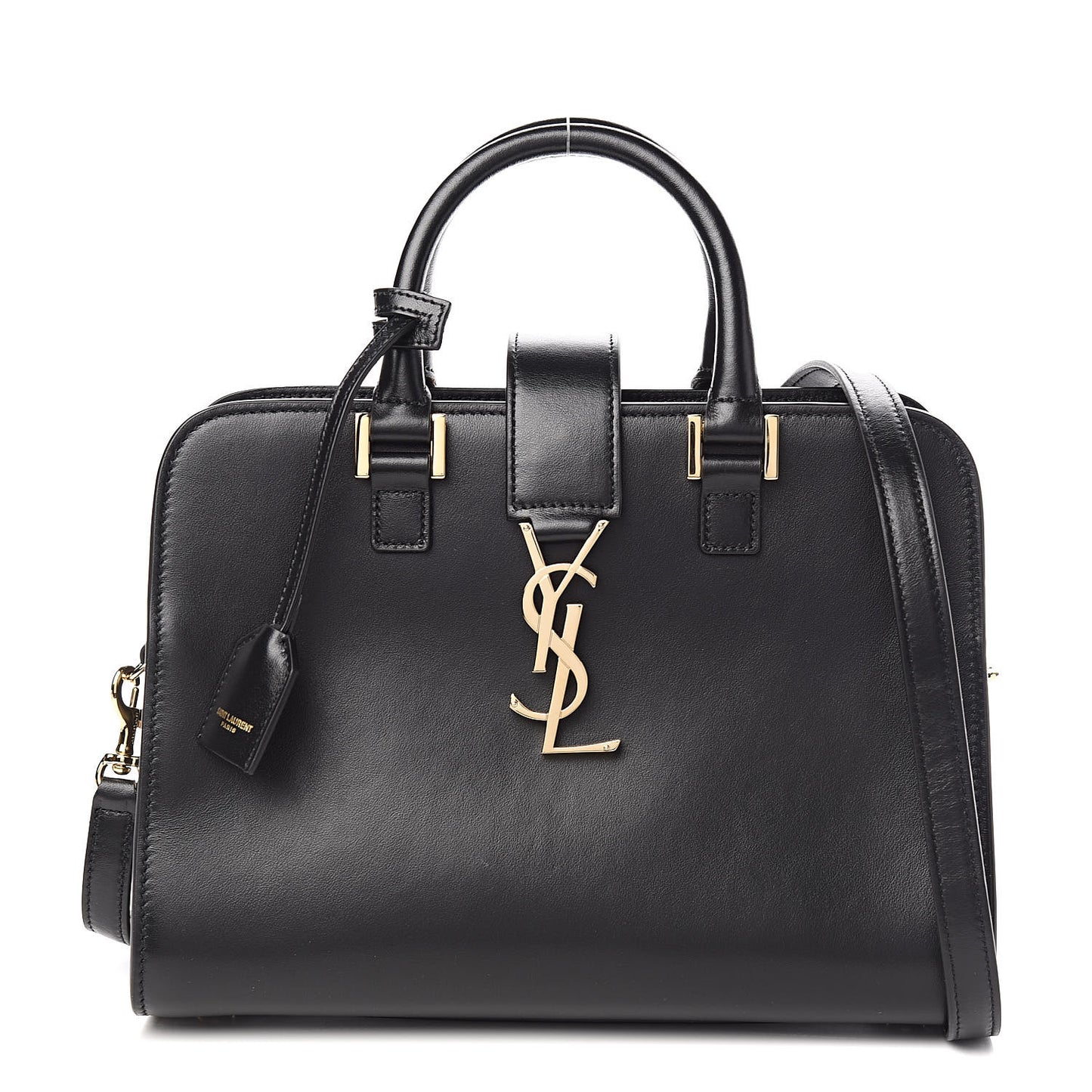 Calfskin Monogram Baby Cabas Black