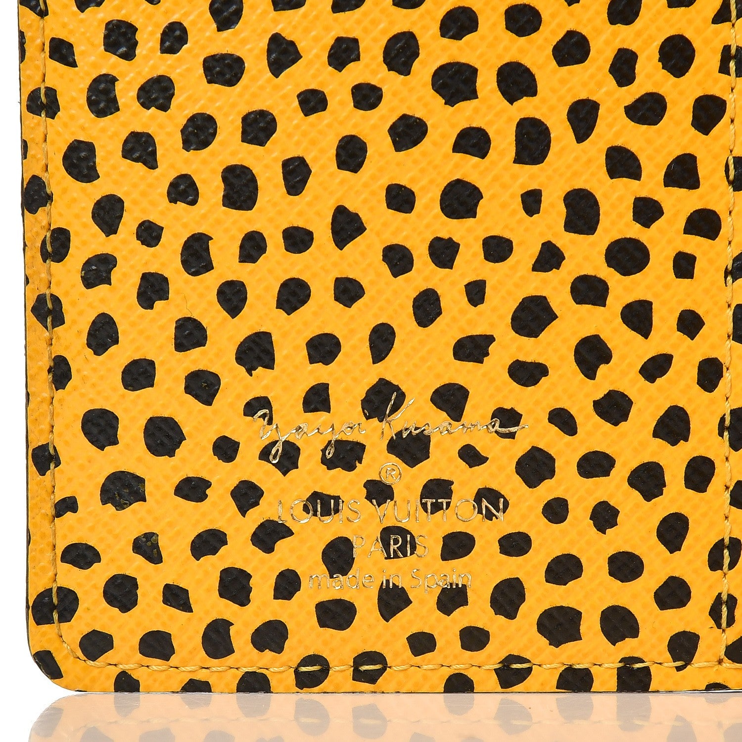 Louis Vuitton Monogram Kusama Infinity Dots Small Ring Agenda Cover Yellow 6 of 7