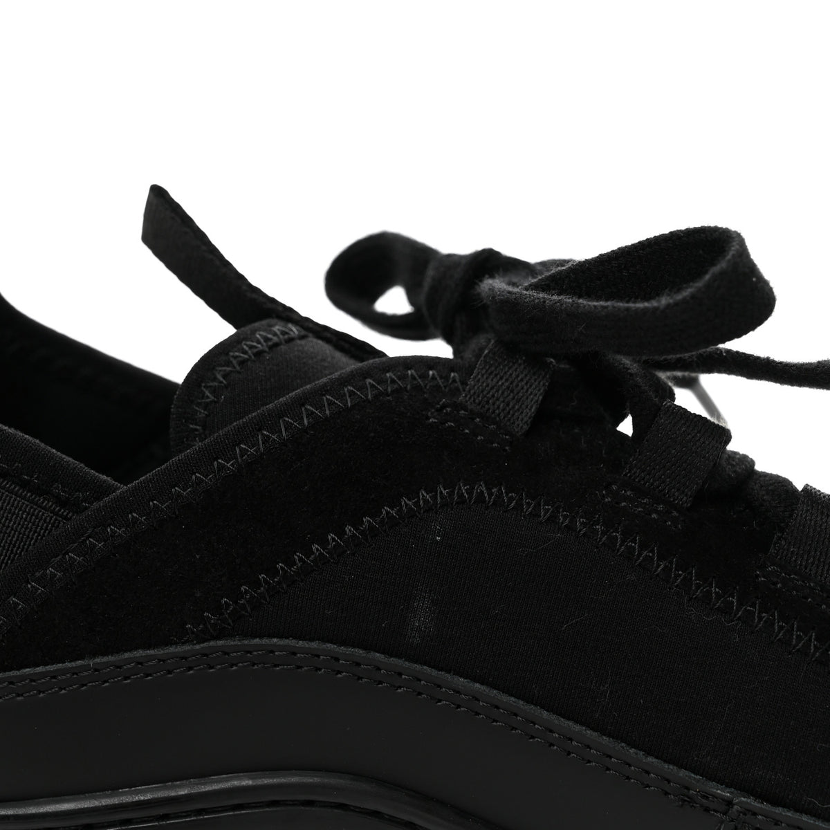 Chanel Velvet Calfskin Mixed Fibers CC Sneakers 41 Black 10 of 11