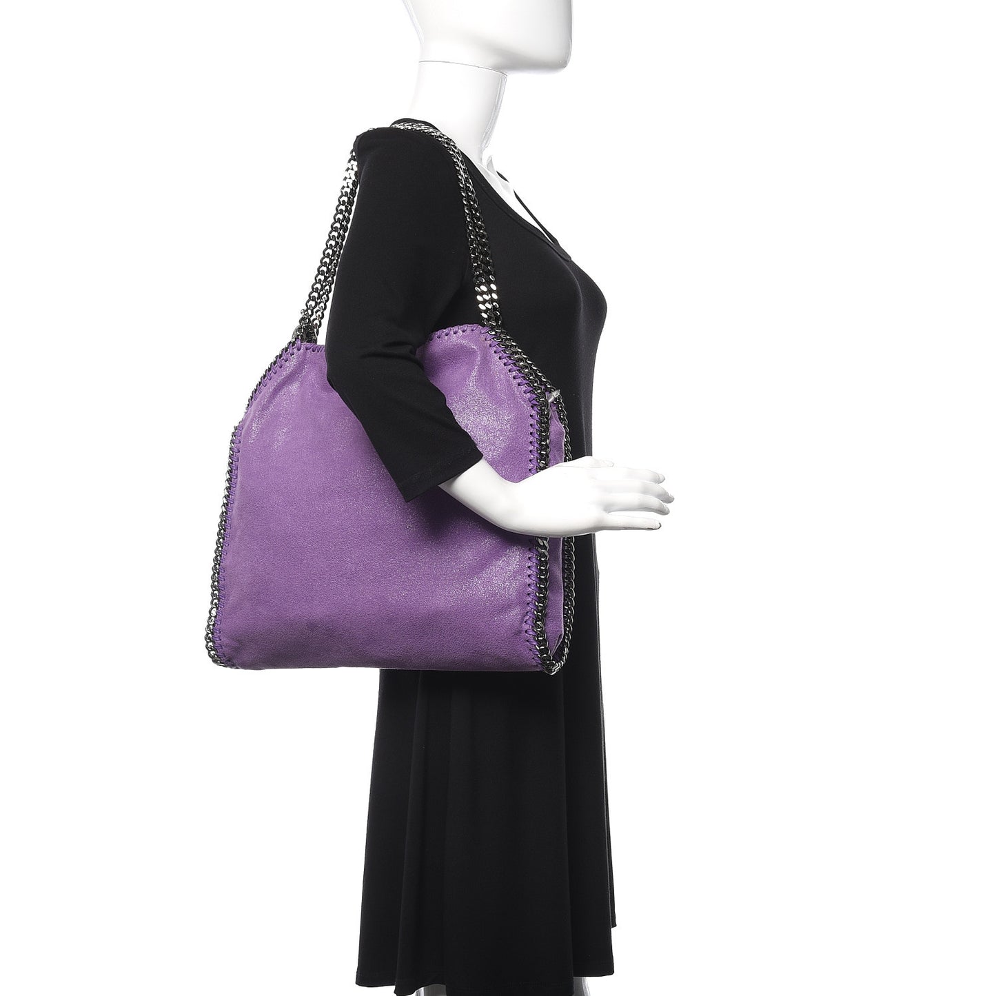 Shaggy Deer Small Falabella Tote Purple