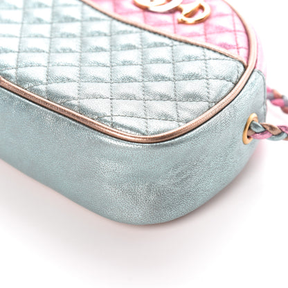Gucci Laminated Nappa Trapuntata Mini Zumi Dome Shoulder Bag Rosa Lago Rame 9 of 10