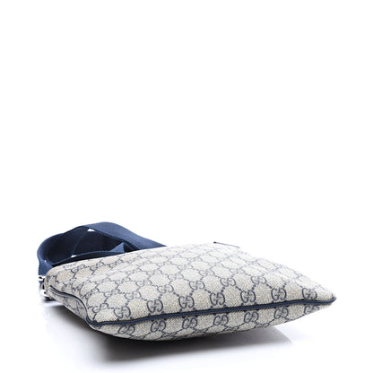 Gucci GG Supreme Monogram Small Flat Messenger Bag Navy 3 of 10