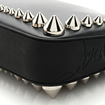 Christian Louboutin Calfskin Paris Spiked Loubila Chain Clutch Black 8 of 9