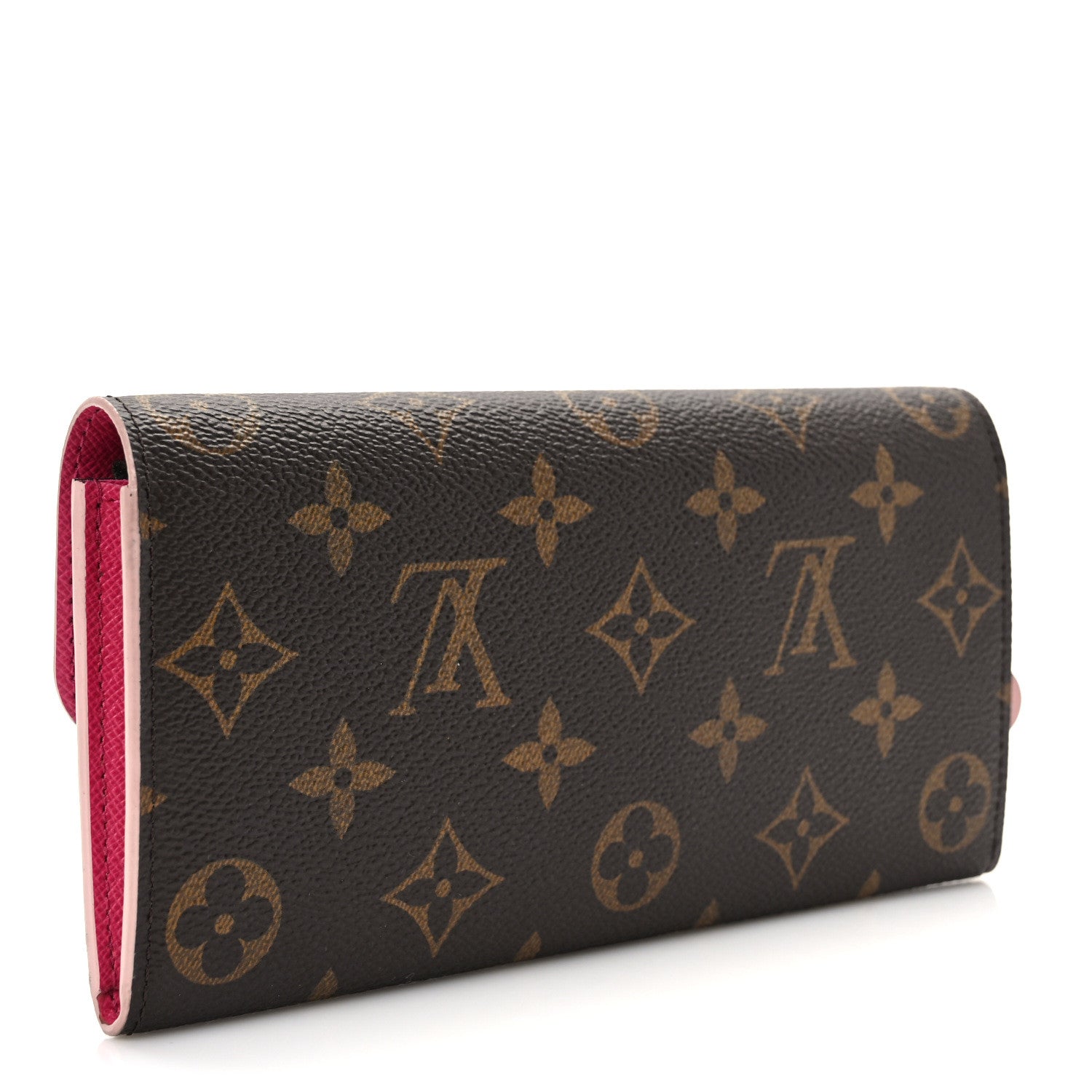 Louis Vuitton Monogram Bloom Flower Emilie Wallet Fuchsia 3 of 9