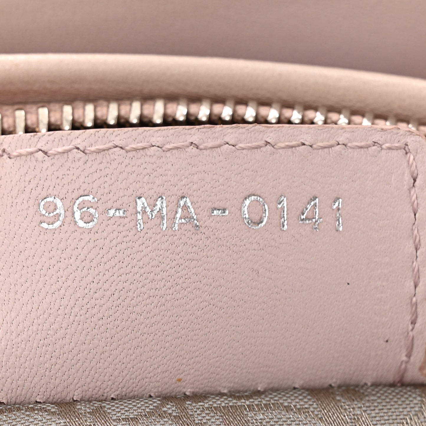 Lambskin Cannage Medium Lady Dior Light Pink