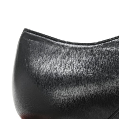 Chanel Smooth Lambskin Lace Up Shoes 39 Black 9 of 9