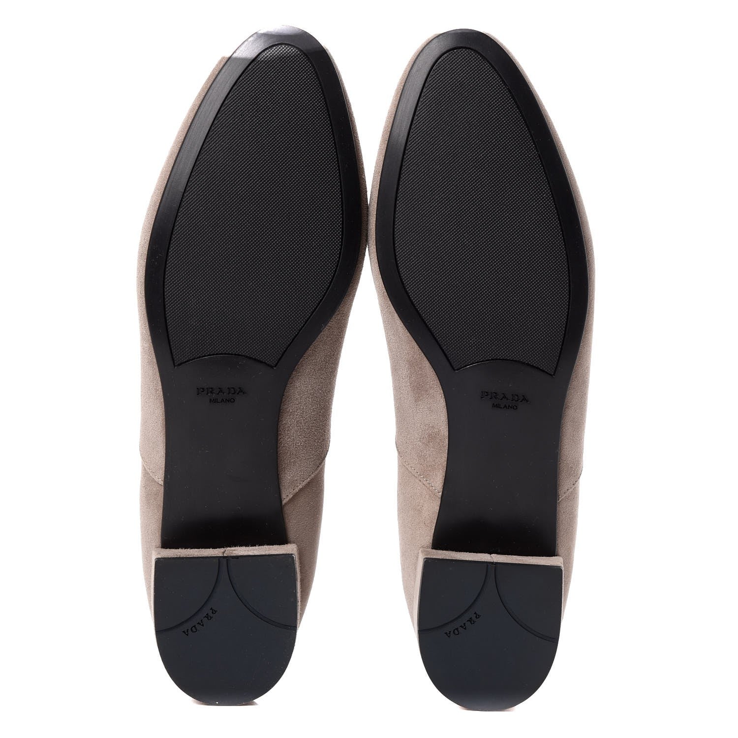 Prada Suede Ankle Boots 39.5 Grey 7 of 12