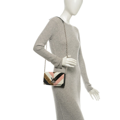 Louis Vuitton Epi Reverse Monogram Twist Chain Wallet Rose Ballerine 2 of 7