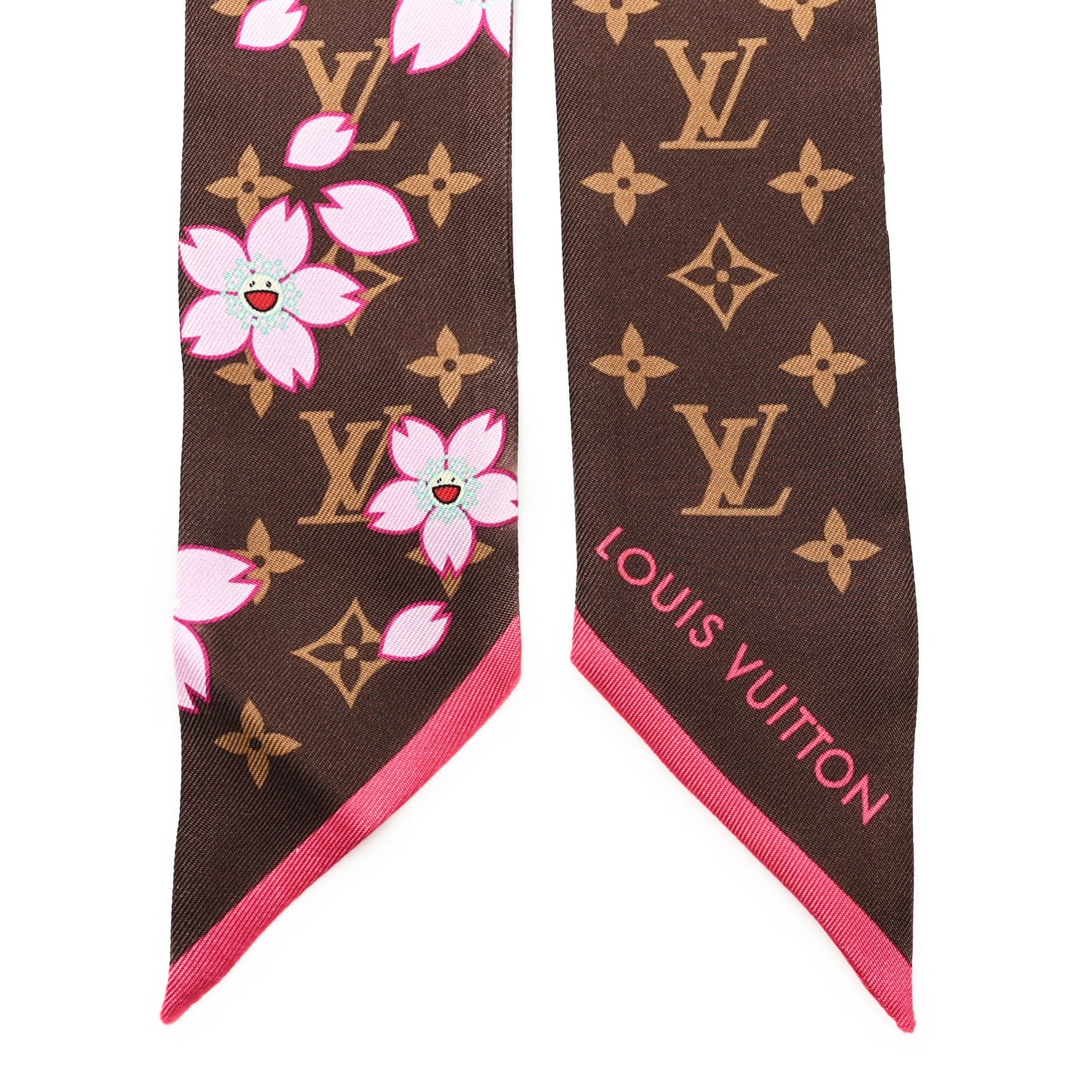 LV X TM Silk Monogram Cherry Blossom BB Bandeau Tan