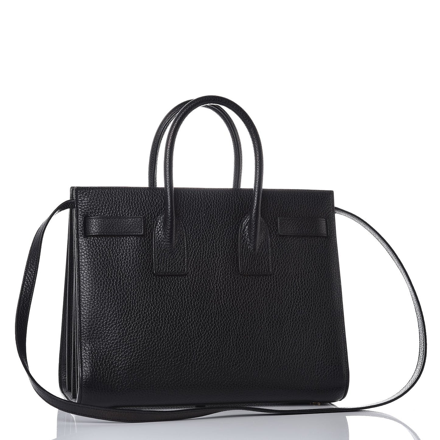 Grained Calfskin Small Sac De Jour Black