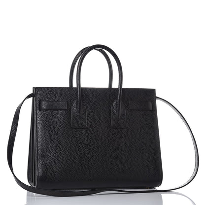 Saint Laurent Grained Calfskin Small Sac De Jour Black 3 of 14