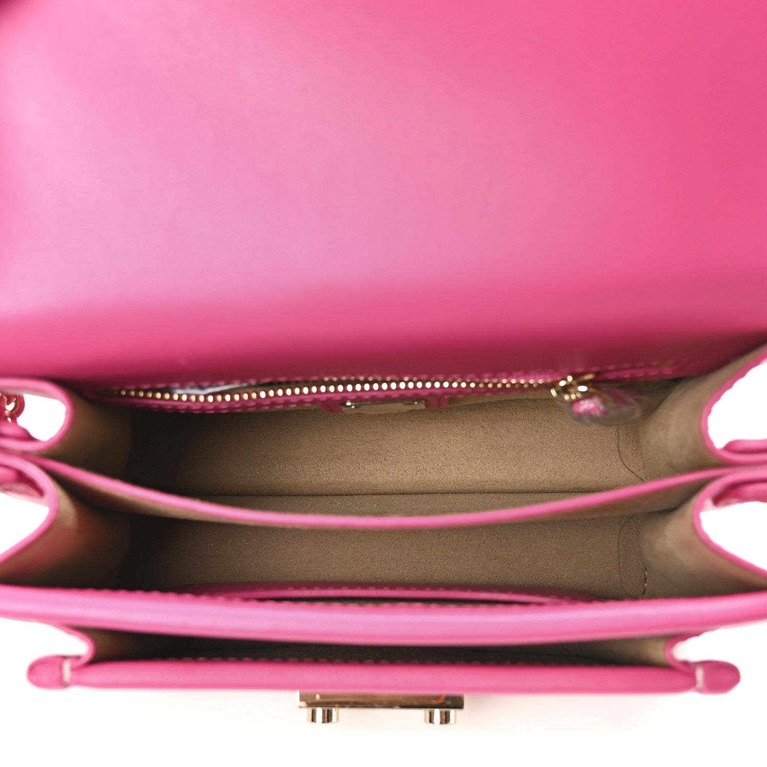 MCM Visetos Mini Patricia Satchel Pink 5 of 9