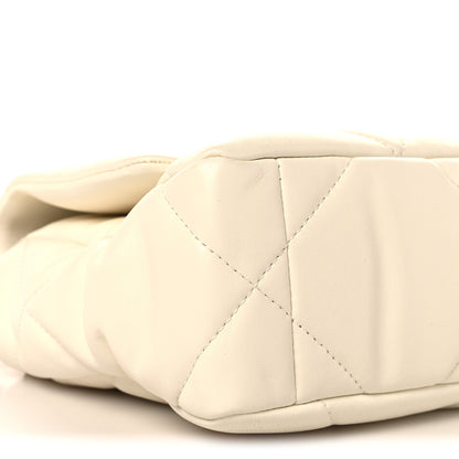 Chanel Lambskin Quilted Medium Chanel 19 Flap White 9 of 11