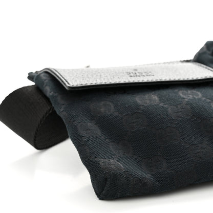 Gucci GG Monogram Double Pocket Belt Bag Black 7 of 8