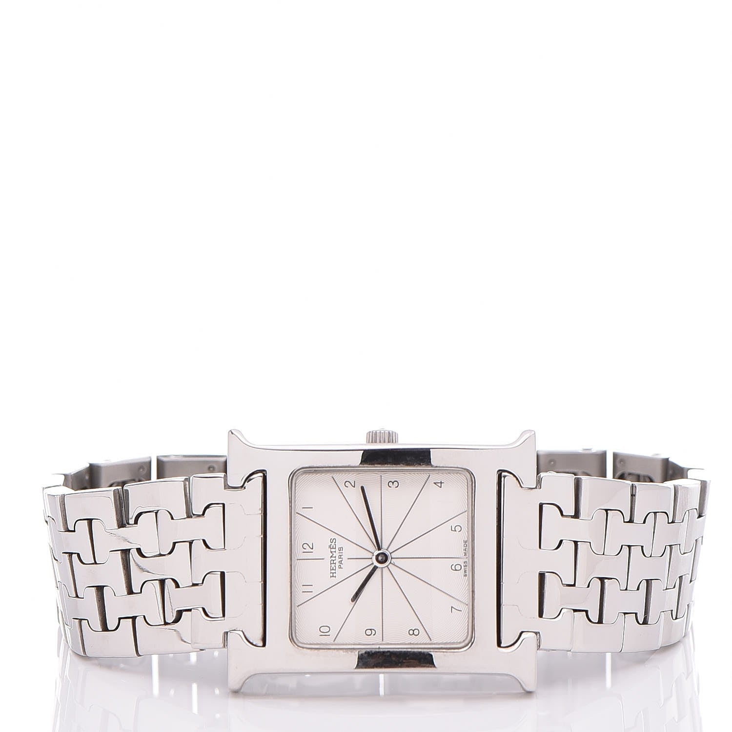 Hermes Stainless Steel 26mm Heure H Hour Quartz Watch 3 of 6