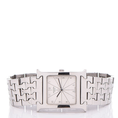 Hermes Stainless Steel 26mm Heure H Hour Quartz Watch 3 of 6