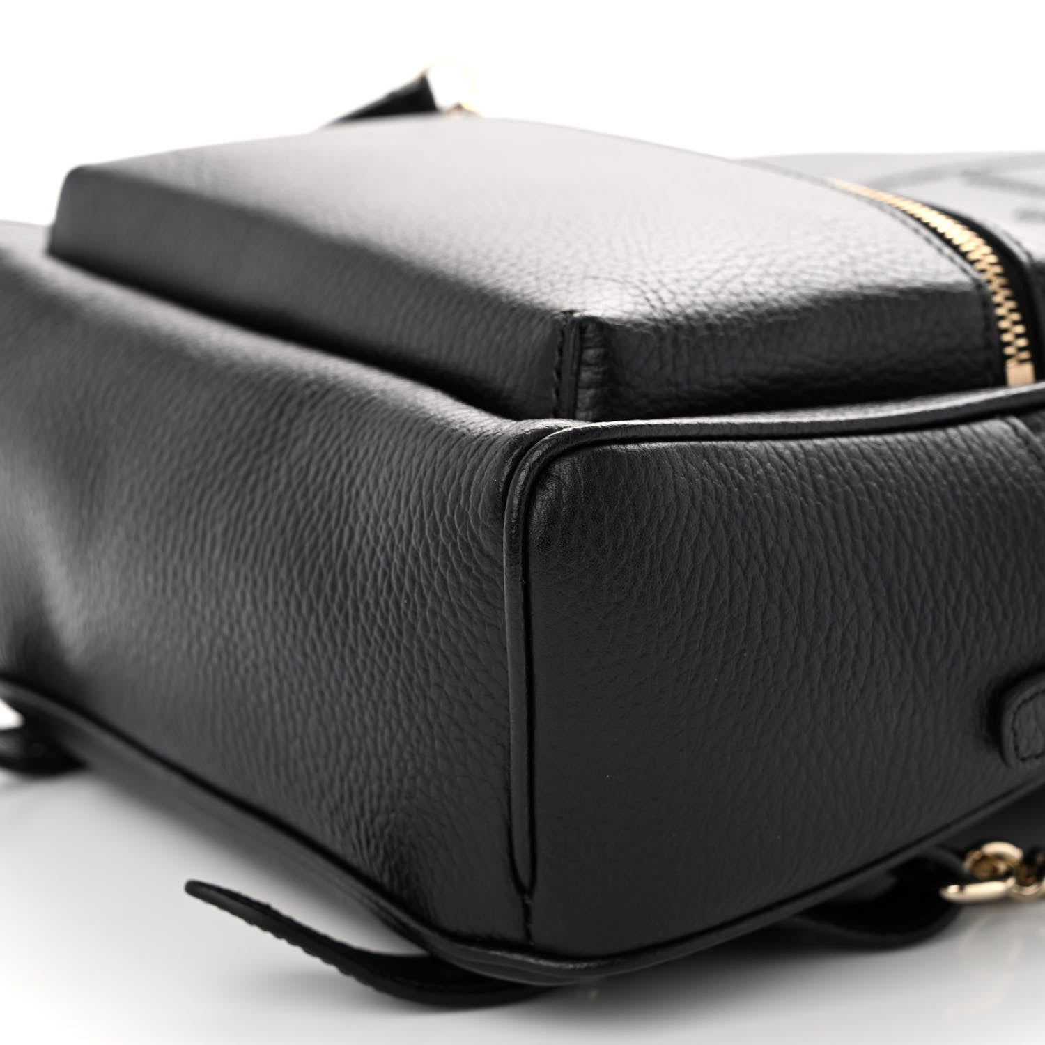 Gucci Pebbled Calfskin Soho Chain Backpack Black 9 of 9