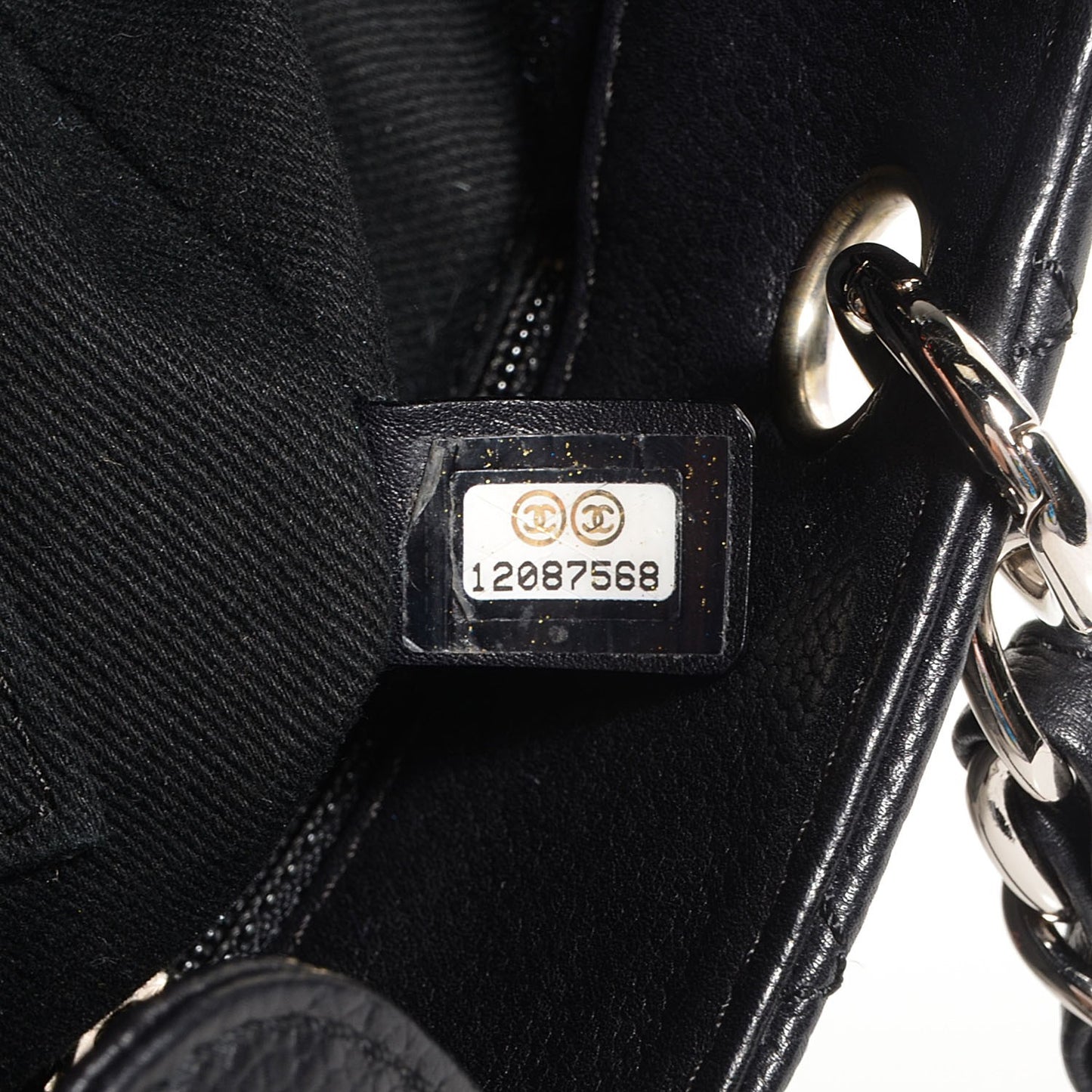 Caviar Petit Shopping Tote PST Black