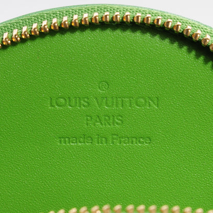 Louis Vuitton Vernis Roses Chapeau Coin Purse Vert Tonic 6 of 7