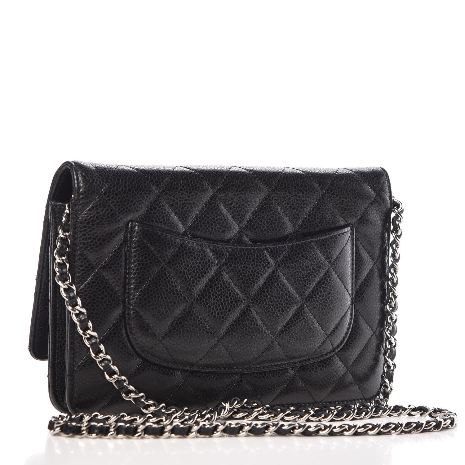 Chanel Caviar Quilted Wallet On Chain WOC Black 3 of 11
