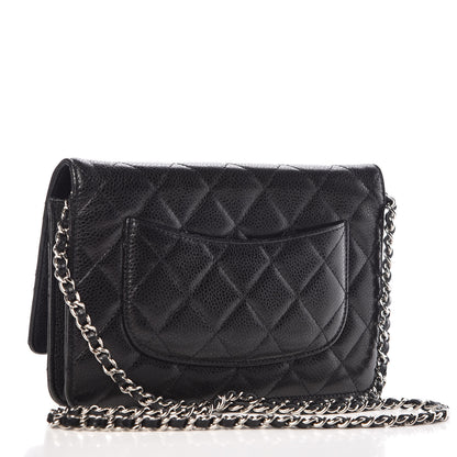 Chanel Caviar Quilted Wallet On Chain WOC Black 3 of 11