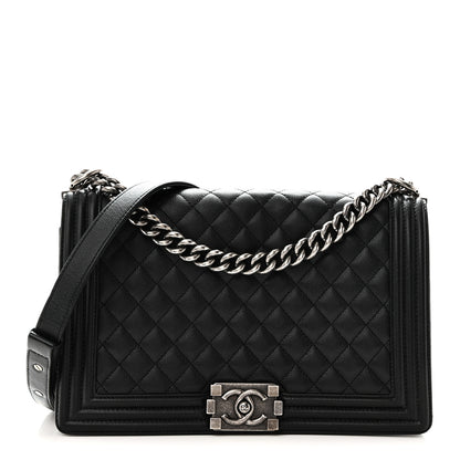 Chanel Caviar Quilted New Medium Boy Flap Black 1 of 10