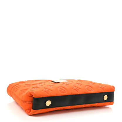 Louis Vuitton Monogram Scuba Clutch Pochette Orange 3 of 9