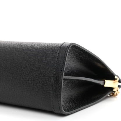 Gucci Textured Calfskin Web Medium Ophidia Chain Shoulder Bag Black 10 of 10