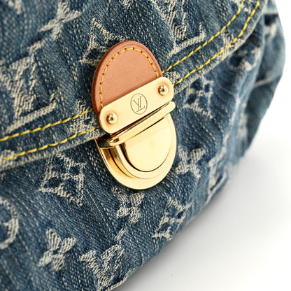 Louis Vuitton Monogram Denim Mini Pleaty Blue 10 of 12