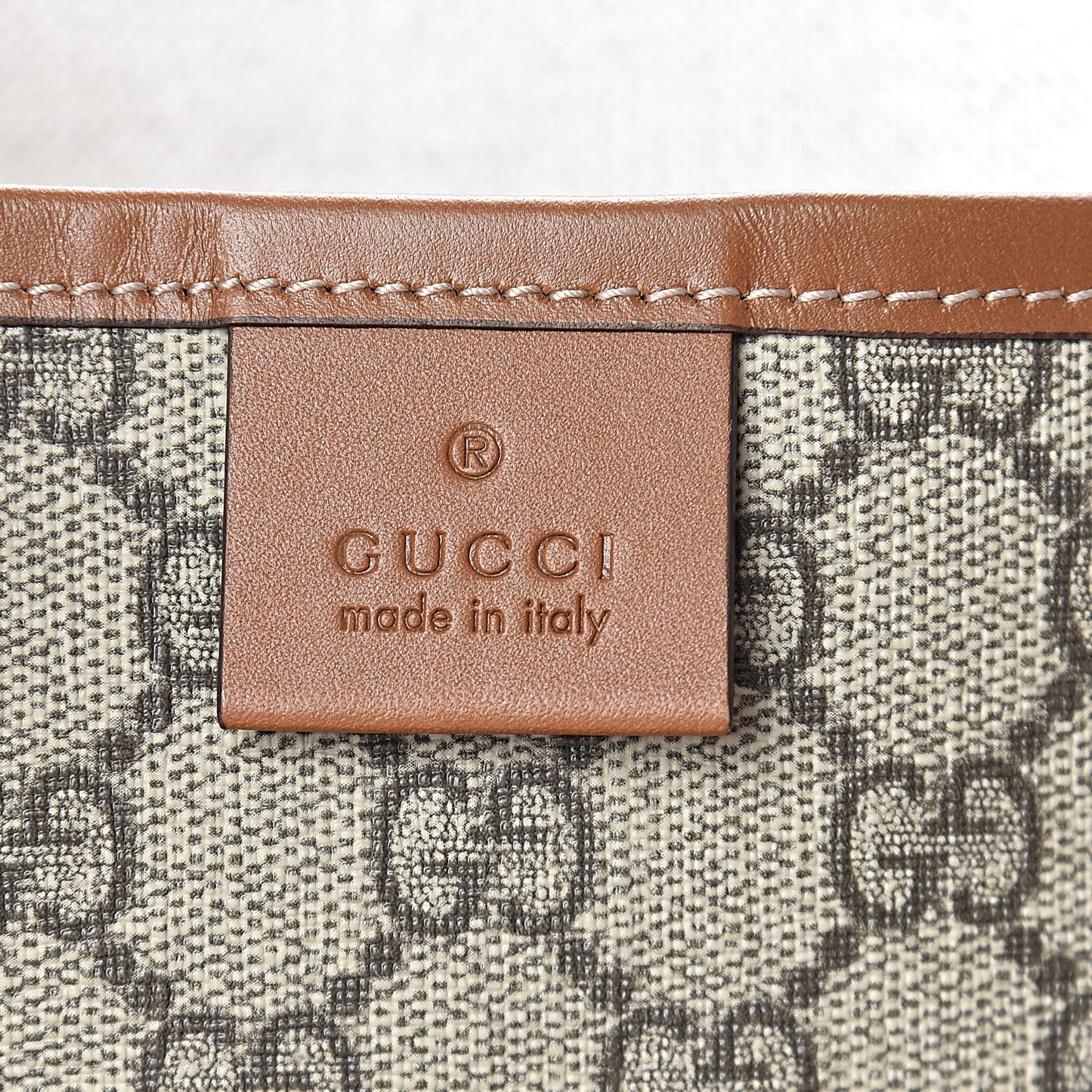 GG Plus Monogram Medium Signature Web Loop Tote Brown