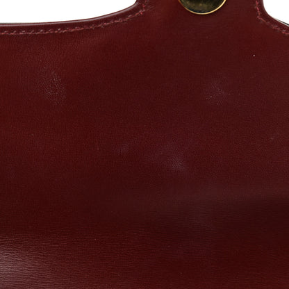 Gucci Vitello Palmellato Lux Small Arli Flap Shoulder Bag Vintage Bordeaux 13 of 14